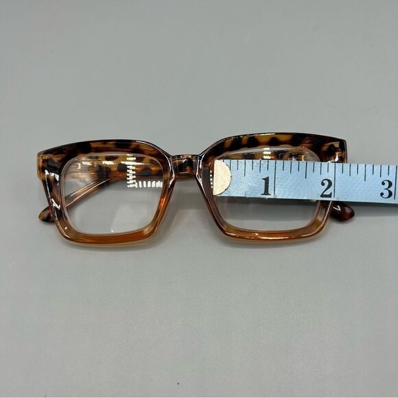 Women’s Square Leopard Print Readers +50 - Picture 4 of 7